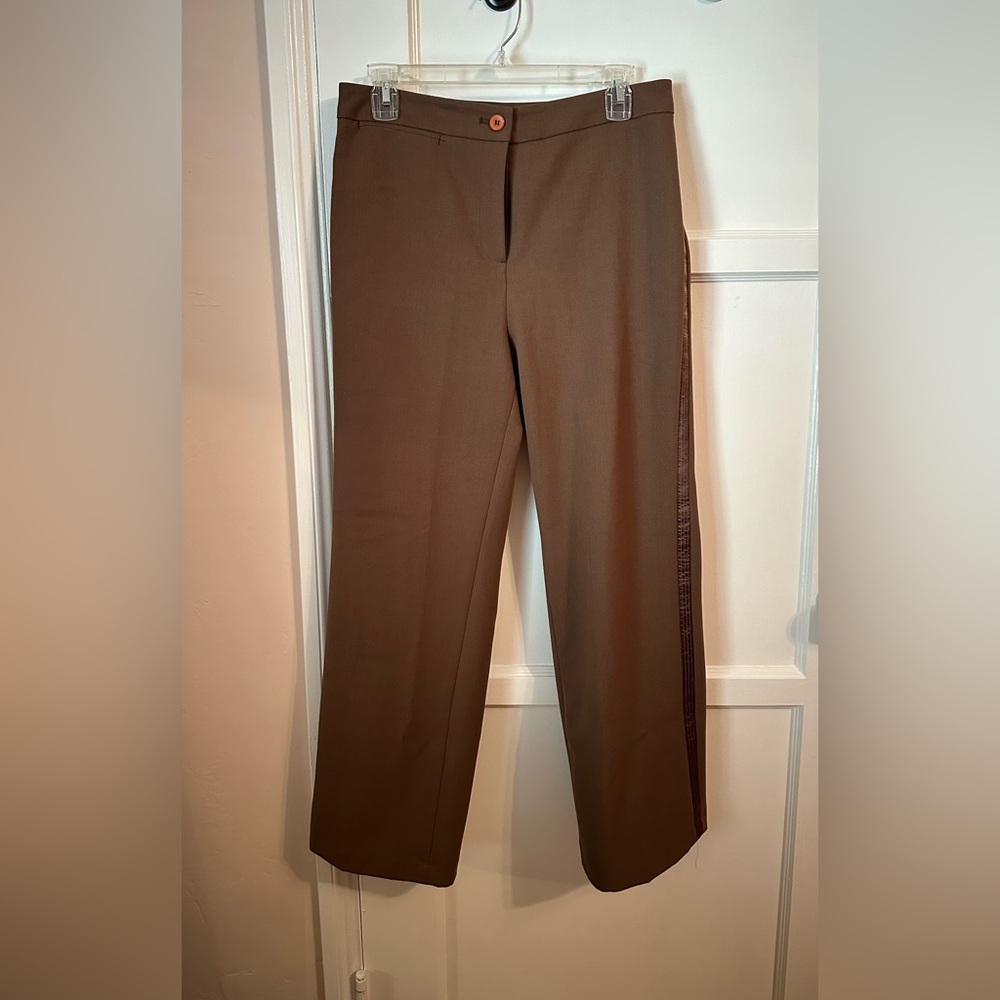 Women Brown Work Pants